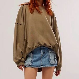 Free People Otis Pullover - Army Stone - sz M